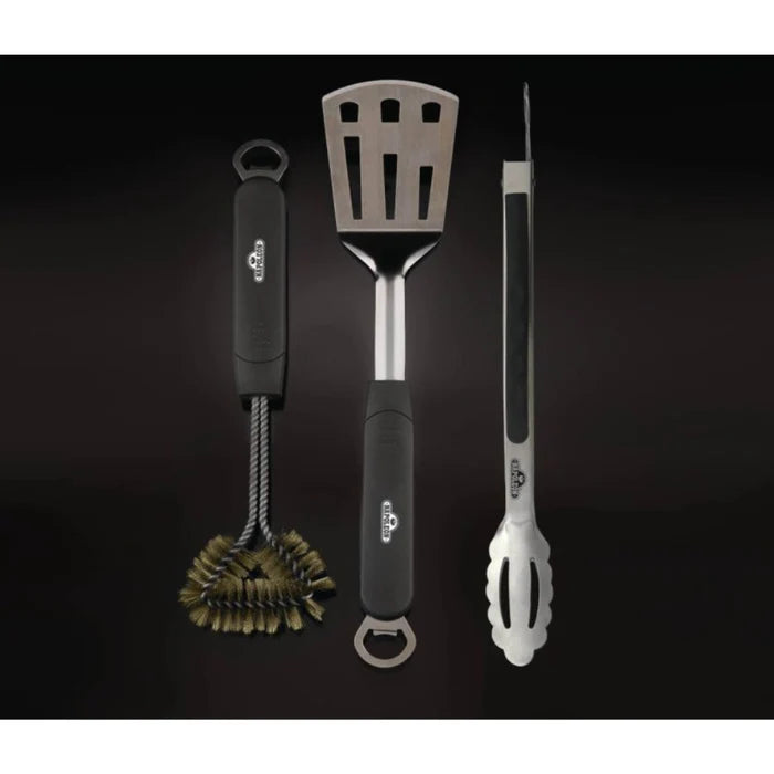 3 PIECE STAINLESS STEEL BBQ TOOLSET 70024