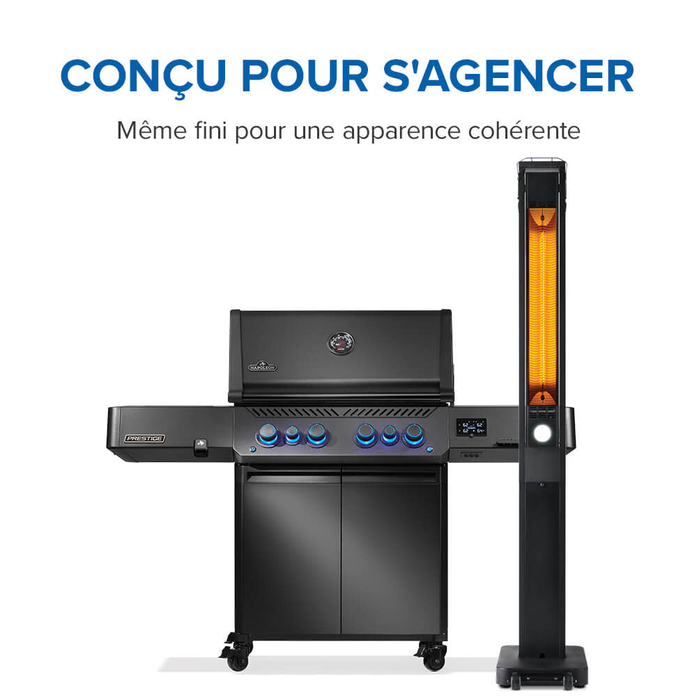 Chauffe-terrasse Napoléon Phantom électrique à infrarouge