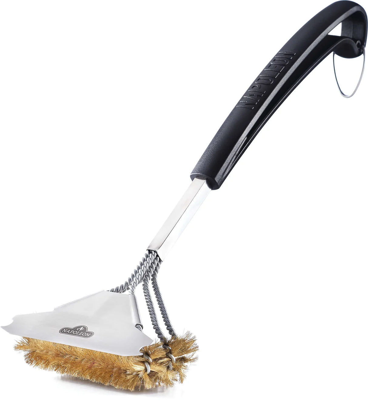 Brosse à grille à 3 rangés avec filaments en laiton 62058