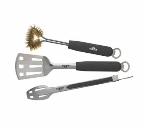 3 PIECE STAINLESS STEEL BBQ TOOLSET 70024
