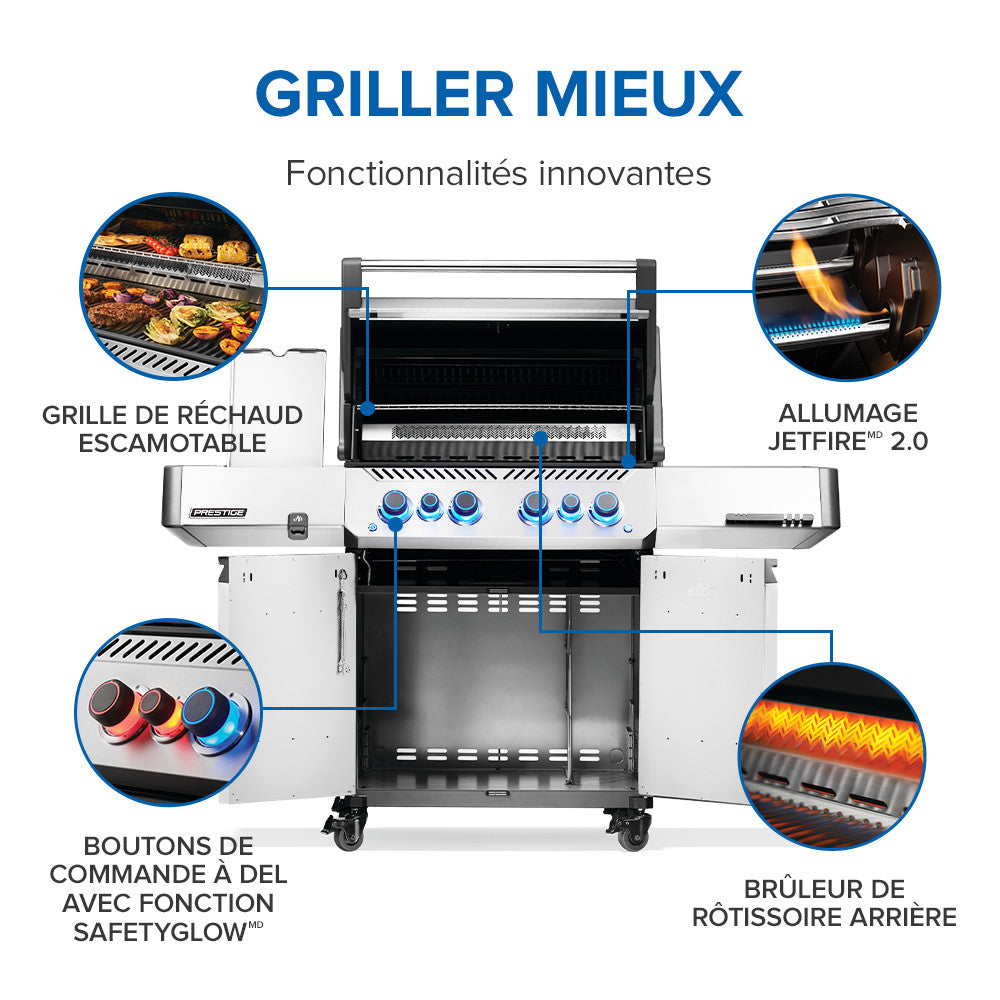 Prestige® 500 RSIB avec brûleurs latéral et arrière infrarouges P500VRSIBPSS