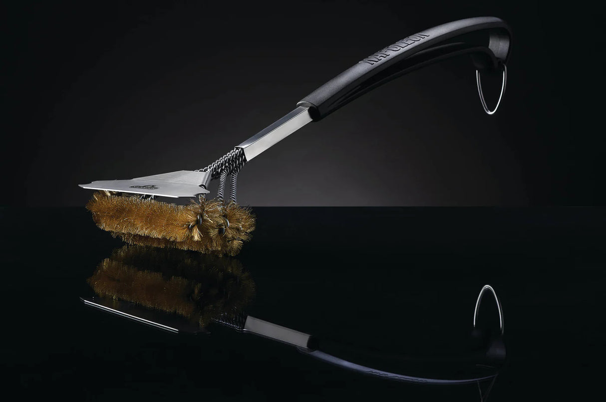 Brosse à grille à 3 rangés avec filaments en laiton 62058